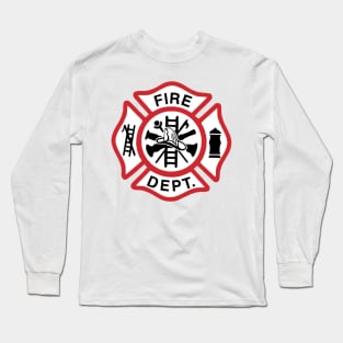 Firefighter Maltese Cross - Firefighter Gifts for Families Long Sleeve T-Shirt